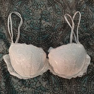 PINK White Lace Push-up